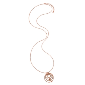 Style Bonding Rose Gold Plated Long Necklace-